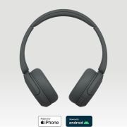 Sony WH-CH520 Auriculares Inalámbricos Bluetooth, hasta 50 Horas de Autonomía con Carga Rápida y Estilo Diadema, Negro