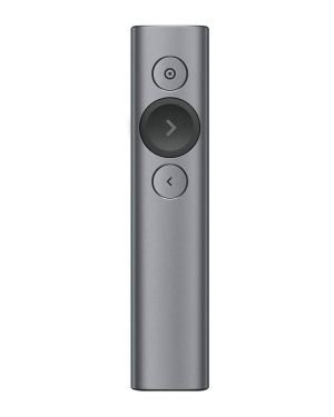 Presentador Inalámbrico por Bluetooth Logitech Spotlight Presentation Remote/ 2.4GHz/ Gris Pizarra