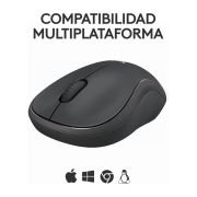 Logitech M240 Silencioso Bluetooth Ratón inalámbrico compatible con PC, Mac, laptops, tablets Negro