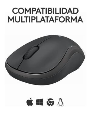 Logitech M240 Silencioso Bluetooth Ratón inalámbrico compatible con PC, Mac, laptops, tablets Negro