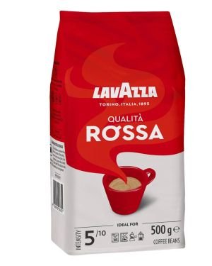 Café en Grano Lavazza Qualità Rossa/ 500g / Intensidad 5, Tueste Medio