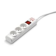 Regleta con interruptor Salicru SPS SAFE 3/ 3 Tomas de corriente/ Cable 1.5m/ Blanca