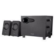 Trust Avora 2.1 – Conjunto de Altavoces con Subwoofer, 18 W para PC, Ordenador, Portátil, Música, Youtube – Negro