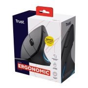 Trust Verto Ratón Vertical, Ratón Ergonómico con Cable USB 1000/1600 dpi, Iluminación LED