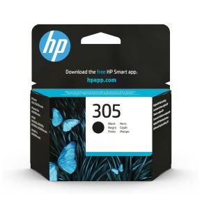 HP 305 3YM61AE, Negro, Cartucho Original de Tinta, Compatible con impresoras de inyección de Tinta HP DeskJet Serie 2700, 4100, Envy Serie 6020, 6030, 6420, 6430