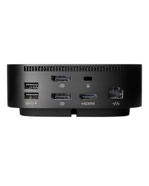 HP G5 HUB Docking Station Multipuerto con Cable Combo – (Puerto USB-C, VGA, HDMI, RJ45, Puerto de Adaptador de CA, Combo Audio Jack, DisplayPort, Windows 10,11, MacOS y Chrome OS ) Color Negro