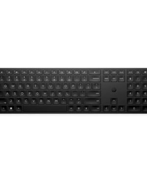 HP 450 Teclado Inalámbrico Programable QWERTY Español (Puerto USB-A, 20 Teclas Personalizables, hasta 6° de Inclinación, Windows 11, Windows 10, MAC) Color Negro