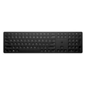 HP 450 Teclado Inalámbrico Programable QWERTY Español (Puerto USB-A, 20 Teclas Personalizables, hasta 6° de Inclinación, Windows 11, Windows 10, MAC) Color Negro