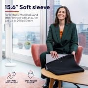 Trust Primo – Funda Protectora Suave para Ordenadores portátiles de 15.6″, Negro