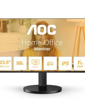 AOC 24B3HA2 – Monitor FHD de 24 Pulgadas, IPS, 100 Hz, 1 ms, Bisel Ultrafino, FlickerFree, Adaptive Sync (1920 x 1080 250 CD/m HDMI 1.4 / DP 1.4)