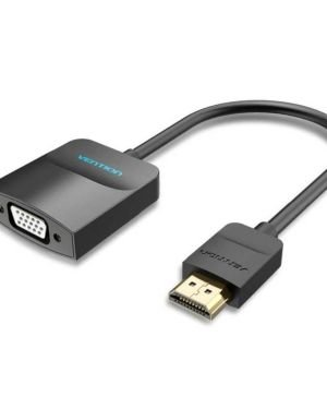 Conversor Vention 42161 HDMI Macho – VGA Hembra – Jack 3.5 Hembra/ 15cm/ Negro