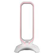 SOPORTE DE AURICULARES CON HUB USB 2×2.0 MARS GAMING CON ILUMINACION RGB FLOW COLOR WHITE