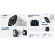 TP-Link Tapo C320WS – Cámara Vigilancia WiFi Exterior/Interior, 2k, QHD 4MP, Visión Nocturna a Color, Notificaciones en Tiempo Real, IP66, Compatible con Alexa, Blanco