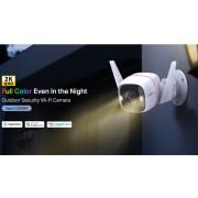 TP-Link Tapo C320WS – Cámara Vigilancia WiFi Exterior/Interior, 2k, QHD 4MP, Visión Nocturna a Color, Notificaciones en Tiempo Real, IP66, Compatible con Alexa, Blanco