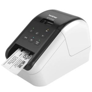 Impresora de Etiquetas Brother QL-810WC/ Térmica/ Ancho etiqueta 62mm/ USB-WiFi/ Blanca y Negra