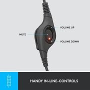 Auriculares Logitech H390/ con Micrófono/ USB/ Negros