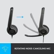 Auriculares Logitech H390/ con Micrófono/ USB/ Negros