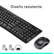 Teclado y Ratón Inalámbricos Logitech Wireless Combo MK270