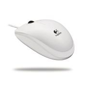 Logitech B100 Ratón con Cable, 3 Botones, Seguimiento Óptico, Ambidiestro, PC/Mac/Portátil/Chromebook – Blanco