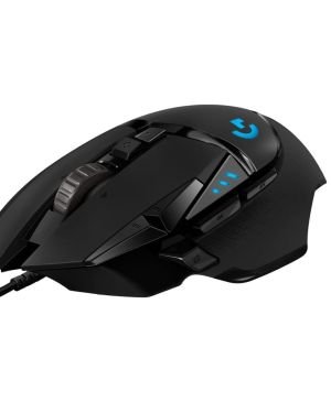 Ratón Gaming Logitech G502 Hero/ Hasta 25600 DPI/ 11 Botones Programables, Memoria Integrada, PC/Mac – Negro