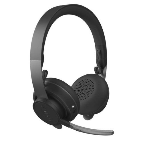 Logitech Zone Wireless, Auriculares con Micrófono con Cancelación de Ruido Premium con ANC Híbrida, Bluetooth, USB-C, USB-A, Certificación para Zoom, Google Meet, Google Voice, Fast Pair, Grafito