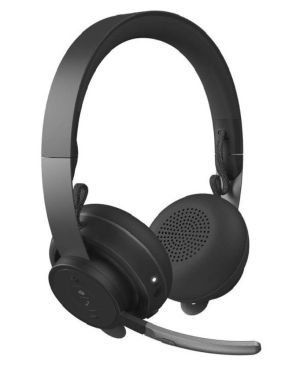 Logitech Zone Wireless, Auriculares con Micrófono con Cancelación de Ruido Premium con ANC Híbrida, Bluetooth, USB-C, USB-A, Certificación para Zoom, Google Meet, Google Voice, Fast Pair, Grafito