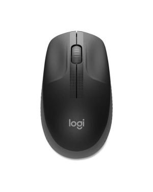 Logitech Ratón Inalámbrico M190, Diseño Curvo Ambidiestro, Batería 18 Meses con Modo Ahorro, Receptor USB, Cursor y Desplazamiento Preciso, Rueda de Desplazamiento Amplio, 1000 DPI Gris