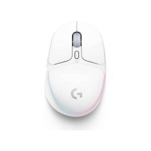 Logitech G G705 Ratón Inalámbrico Para Gaming, Iluminación LIGHTSYNC RGB Personalizable, Inalámbrico LIGHTSPEED, Conectividad Bluetooth, Ligero, PC/Mac/Portátil – Blanco