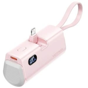 Powerbank 4800mAh Vention FHRP0/ 22.5W/ Rosa