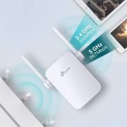 TP-Link RE305 – Repetidor WiFi AC1200, Doble Banda 5 GHz y 2.4 Ghz, Amplificador y Extensor, Modo AP, WPS Botón, Puerto Ethernet, Color Blanco