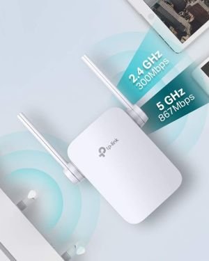 TP-Link RE305 – Repetidor WiFi AC1200, Doble Banda 5 GHz y 2.4 Ghz, Amplificador y Extensor, Modo AP, WPS Botón, Puerto Ethernet, Color Blanco