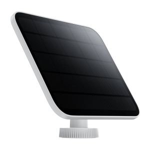 Xiaomi Outdoor Camera Solar Panel – Carga de Alta Potencia de 5W, Conector USB-C Resistente al Agua, IP66, Cable de 3m, Blanco (Versión ES)