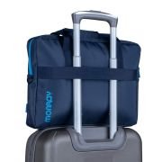 Maletín para Ordenador Portátil Monray Ginger para Portátiles hasta 15.6″/ Cinta para Trolley/ Azul