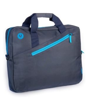 Maletín para Ordenador Portátil Monray Ginger para Portátiles hasta 15.6″/ Cinta para Trolley/ Azul