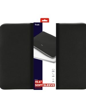 Trust Primo – Funda Protectora Suave para Ordenadores portátiles de 15.6″, Negro