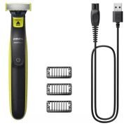 Cortabarbas – PHILIPS – Oneblade QP2724/10 – 3 accesorios (1 / 3 / 5 mm) incluidos – inalámbrico recargable – Verde / Negro