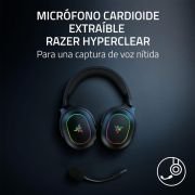 Razer Barracuda X Chroma – Auriculares inalámbricos Gaming multiplataforma con 6 Zonas Chroma RGB (SmartSwitch Hyperspeed y Bluetooth, Altavoces de 40mm, micrófono Desmontable) Negro