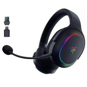 Razer Barracuda X Chroma – Auriculares inalámbricos Gaming multiplataforma con 6 Zonas Chroma RGB (SmartSwitch Hyperspeed y Bluetooth, Altavoces de 40mm, micrófono Desmontable) Negro