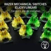 Razer BlackWidow V4, Teclado mecánico gaming con Razer Chroma RGB (Switches mecánicos amarillos Razer, 6 teclas macro dedicadas, Teclas de ABS de doble inyección) US-Layout, Negro