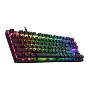 Razer Huntsman V3 X Tenkeyless (Purple Switch) – Teclado óptico para Esports (Diseño sin Teclado numérico, Teclas Totalmente programable, con tecnología RGB) QWERTY ES-Diseño | Negro