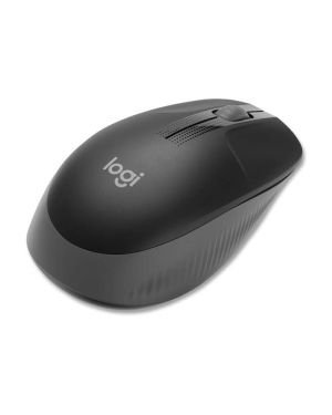 Logitech Ratón Inalámbrico M190, Diseño Curvo Ambidiestro, Batería 18 Meses con Modo Ahorro, Receptor USB, Cursor y Desplazamiento Preciso, Rueda de Desplazamiento Amplio, 1000 DPI Gris