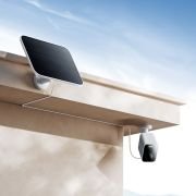 Xiaomi Outdoor Camera Solar Panel – Carga de Alta Potencia de 5W, Conector USB-C Resistente al Agua, IP66, Cable de 3m, Blanco (Versión ES)