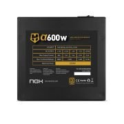 Fuente de Alimentación Nox Hummer Alpha/ 600W/ Ventilador 12cm/ 80 Plus Bronze