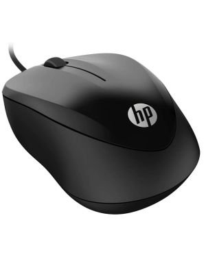 HP 1000 – Ratón con Cable (1200 PPP, 2 Botones y Rueda de Desplazamiento, 1,5 m de Cable, ConexiónUSB, Windows), Color Negro