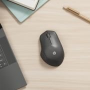 HP 280 – Ratón Inalámbrico Silencioso (2 Botones y Rueda Desplazable, Tecnología LED Azul, USB-A, Batería dura hasta 18 Meses, Windows), Color Negro