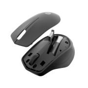 HP 280 – Ratón Inalámbrico Silencioso (2 Botones y Rueda Desplazable, Tecnología LED Azul, USB-A, Batería dura hasta 18 Meses, Windows), Color Negro