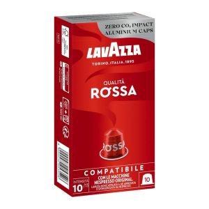 Cápsula Lavazza Qualitá Rossa para cafeteras Nespresso/ Caja de 10