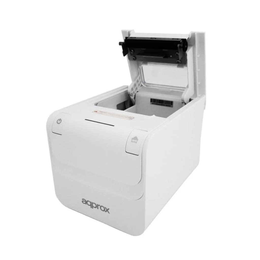 Impresora de Tickets Approx appPOS80AMUSEWH/ Térmica/ Ancho papel 80mm/ USB-RS232-Ethernet/ Blanca
