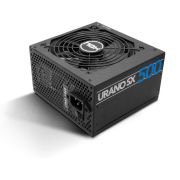 Nox Urano SX 500 – NXURSX500 – Fuente de Alimentación 500W, eficiencia Green Power, ventilador 120mm con sistema Ball Bearing, compatible con Intel, PFC, color negro