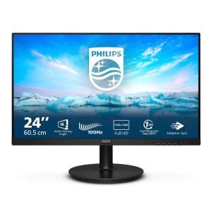 Philips 241V8LAB – Monitor Full HD de 24 Pulgadas, Altavoz (1920×1080, 100 Hz, VGA, HDMI), Negro